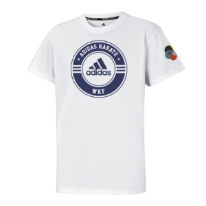 Koszulka Adidas WKF biało/granatowa